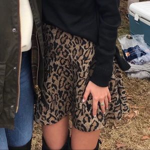 Free People leopard skirt! Size 2